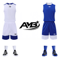 AMB Dual Lite Basketball Wendetrikotsatz – Blau/Weiß | 12er Set inkl. Hosen